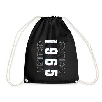 Limited Edition Geburtsjahr 1965 Geschenk Männer - Turnbeutel - Schwarz - Vorne