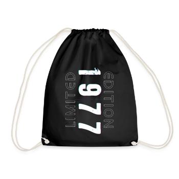 Limited Edition Year of Birth 1977 Gift Men - Drawstring Bag - black - Front