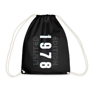 Limited Edition Year of Birth 1978 Gift Men - Drawstring Bag - black - Front