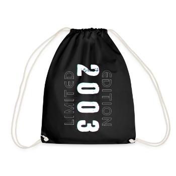 Limited Edition Year of Birth 2003 Gift Men - Drawstring Bag - black - Front