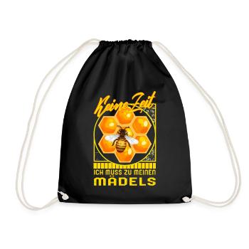 Keine ZeitIch Muss Zu Meinen Madels Chemise, - Sac de sport léger - noir - Devant