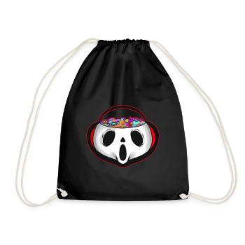 Sweets Bucket Scary Ghost Sweets Collecting On - Turnbeutel - Schwarz - Vorne