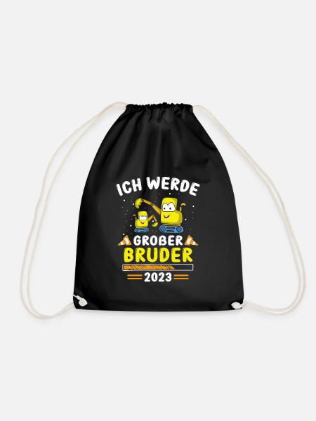 Großer Bruder Bagger 2023 - Turnbeutel - Schwarz