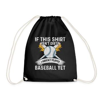 Si ce t-shirt n’est pas sale, je n’ai pas joué au baseball - Sac de sport léger - noir - Devant