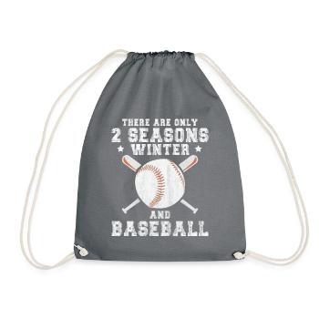 There Are Only 2 Seasons Winter & Baseball - Turnbeutel - Grau - Vorne