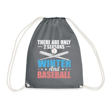There Are Only 2 Seasons Winter & Baseball - Turnbeutel - Grau - Vorne