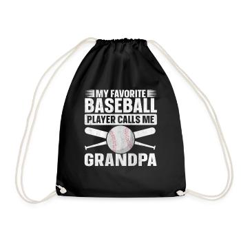 Mon joueur de baseball préféré m’appelle grand-père - Sac de sport léger - noir - Devant
