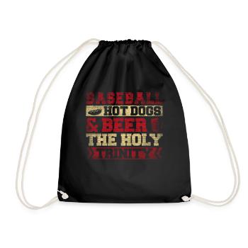 Hot-dogs de baseball et bière The Holy Trinity Baseball - Sac de sport léger - noir - Devant