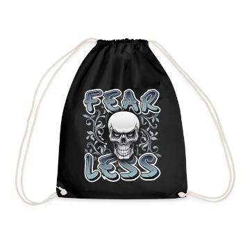 Crâne, Crâne, Dicton - Sac de sport léger - noir - Devant