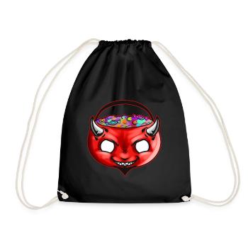 Sweets Bucket Scary Devil Sweets Collecting On - Turnbeutel - Schwarz - Vorne