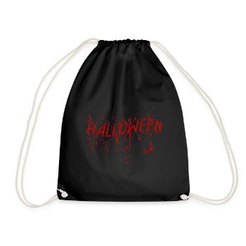 Effrayant Blood Splatter Costume Halloween - Sac de sport léger - noir - Devant
