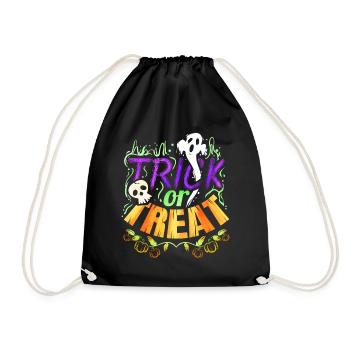 Spooky Ghosts Trick Or Trat Costume Spirits - Turnbeutel - Schwarz - Vorne