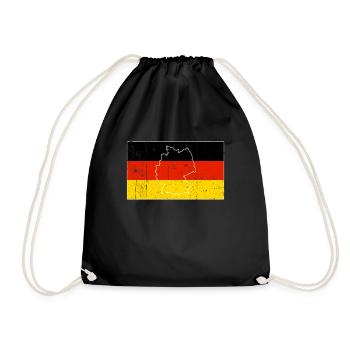 Germany Flag - Drawstring Bag - black - Front