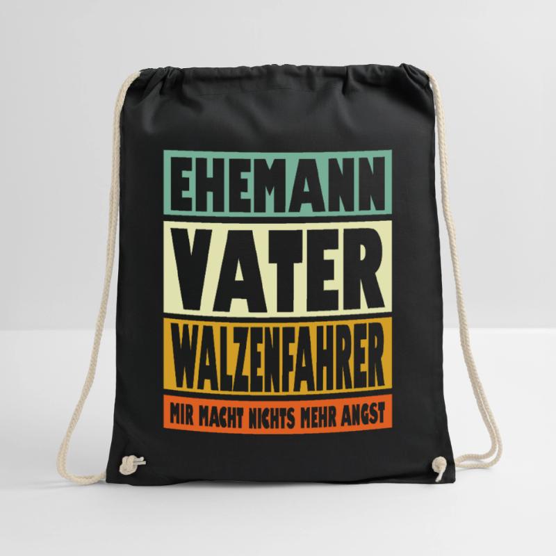 Walzenfahrer Vater Ehemann Held Turnbeutel