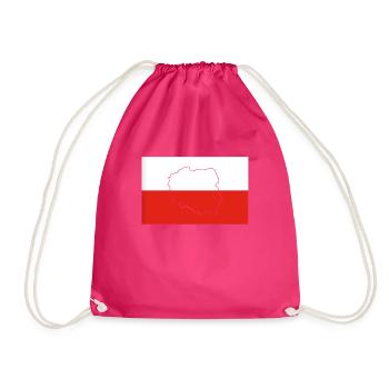 Drapeau de la Pologne - Sac de sport léger - fuchsia - Devant