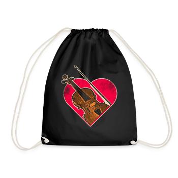 Violon Violoniste Instrument - Sac de sport léger - noir - Devant