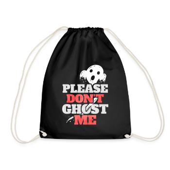 S’il vous plaît ne pas Ghost Me Spirit Costume Halloween - Sac de sport léger - noir - Devant