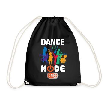 Funny Dance Mode On - Drawstring Bag - black - Front