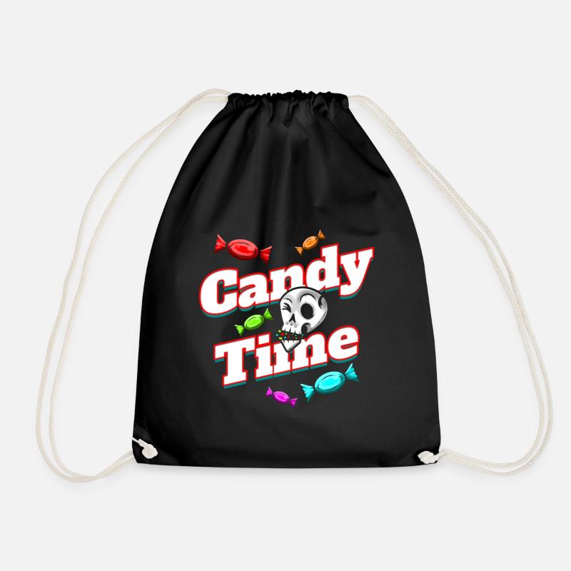 Trick Or Treat Candy Time Sweets And Fun On - Turnbeutel - Schwarz
