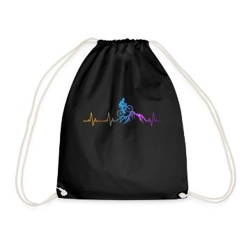 Drôle de vélo de route à vélo - Sac de sport léger - noir - Devant