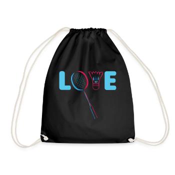 Federball Badminton - Drawstring Bag - black - Front