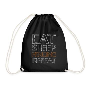 Manger sleep Fencing - Sac de sport léger - noir - Devant