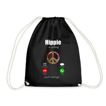 Hippy - Drawstring Bag - black - Front