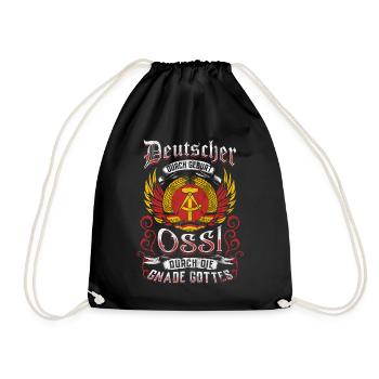Ossi Gift East Germany NVA Germania East - Drawstring Bag - black - Front