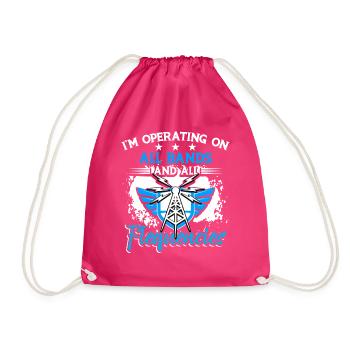 Operator Betrieb von Amateurfunkfrequenzen - Turnbeutel - Fuchsia - Vorne