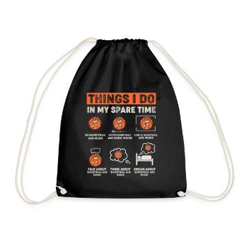 Basketteur de basket-ball - Sac de sport léger - noir - Devant