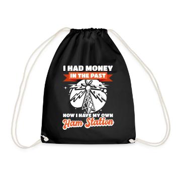 Amateur Administrator My own amateur radio stat - Drawstring Bag - black - Front