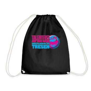 Bowling Bowler plays bowling alley Hobby balls - Drawstring Bag - black - Front
