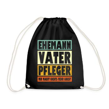 Pfleger Vater Ehemann Held - Turnbeutel - Schwarz - Vorne