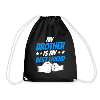 Mon frère est mon meilleur ami frères équipe - Sac de sport léger - noir - Devant