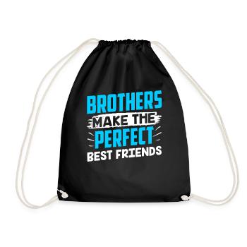 Les frères sont le meilleur ami parfait - Sac de sport léger - noir - Devant