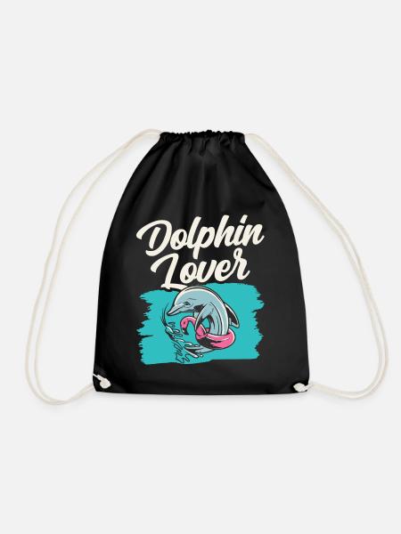 Amoureux des dauphins Dauphins Dauphins Dauphins - Sac de sport léger - noir