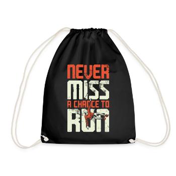 Parkour Free Running Traceur - Drawstring Bag - black - Front