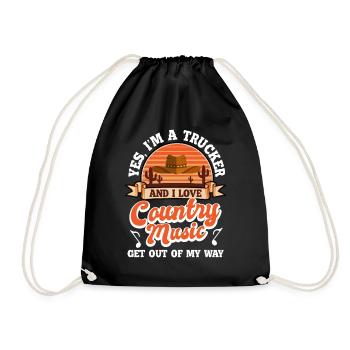 Guitare, Banjo, Musicien western, Musicien - Sac de sport léger - noir - Devant