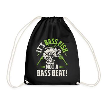 Pêche à l’achigan à petite bouche Mouche attachant Pêcheur - Sac de sport léger - noir - Devant