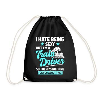 Operator Rail Trainspotting Drivers - Drawstring Bag - black - Front