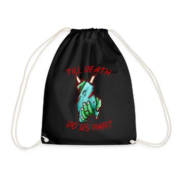 Amants mariés Tikk Death Do Us Apart Zombie - Sac de sport léger - noir - Devant