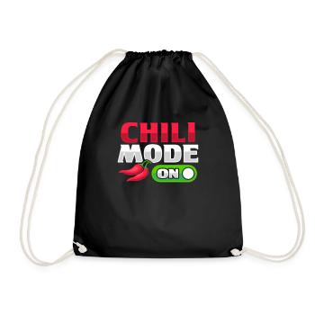 Chili-Modus auf Habanero Chili-Liebhaber - Turnbeutel - Schwarz - Vorne