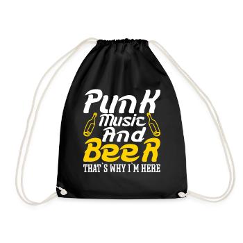 Punk Music - Drawstring Bag - black - Front