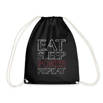 Manger Sleep Poker - Sac de sport léger - noir - Devant