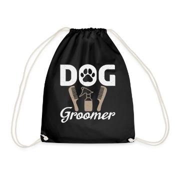Chemise de toiletteur professionnel pour chien pour hommes Funnier - Sac de sport léger - noir - Devant