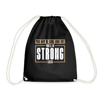 Kickboxing You May Be Sore Kickboxer Boxing Fight - Turnbeutel - Schwarz - Vorne