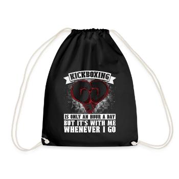 Kickboxing Is Only An Hour A Day Kickboxer Boxing - Turnbeutel - Schwarz - Vorne