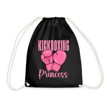 Kickboxing Princess Kickboxer Boxing Fighter Fight - Turnbeutel - Schwarz - Vorne