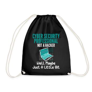 Un professionnel de la cybersécurité n’est pas un expert en piratage - Sac de sport léger - noir - Devant