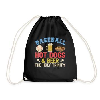 Hot-dogs de baseball et bière The Holy Trinity Baseball - Sac de sport léger - noir - Devant